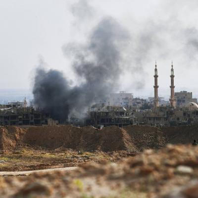 Title: Explosions Near U.S. Base in Deir Ezzor Countryside