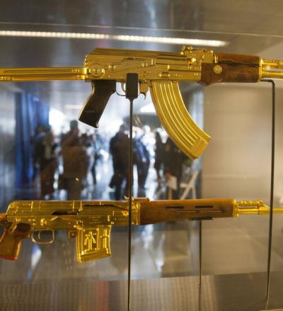 Saddam Hussein's Rifle on Display in Britain for the First Time Since Its Disappearance