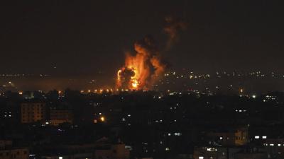 Title: Officials: 15 Palestinians Killed in Airstrike West of Khan Younis