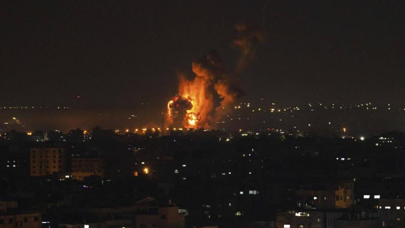 Title: Officials: 15 Palestinians Killed in Airstrike West of Khan Younis