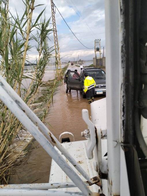 Flooding in Antelias and Rescue Efforts in Akkar Due to Rising River Levels