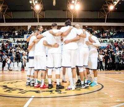 Title: "Al Riyadi Beirut Wins Against Tunisia National Team in Dubai Basketball"