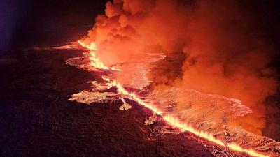 Volcano Erupts in Iceland for the Second Time This Year