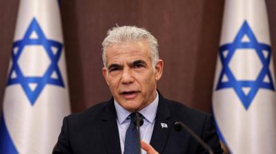 Lapid: I Discussed with Blinken the Need for a Solution in Gaza