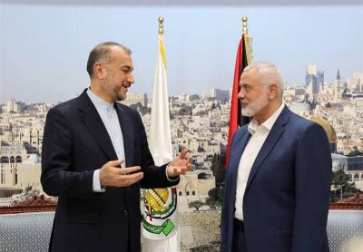 Abdullahian Meets Haniyeh: America Responsible for What is Happening in Gaza