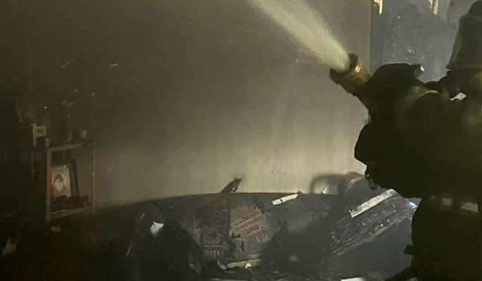 Title: Fire Extinguished in Several Shops in Sidon
