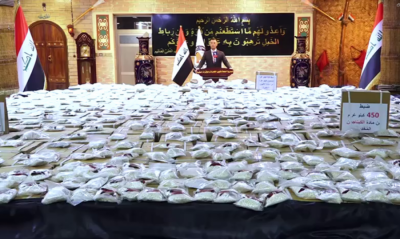Title: Half a Ton of Drugs Seized in Iraq