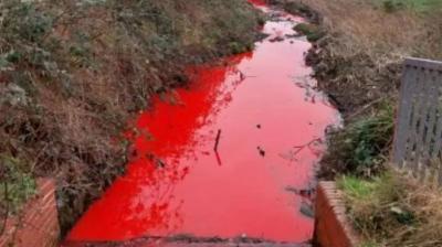 Bloody River Terrifies Britons: A Sign of the "End of the World"? (Video)