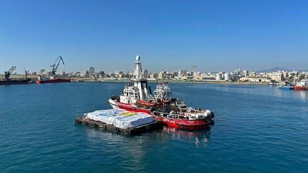 First Aid Ship's Cargo Fully Unloaded in Gaza