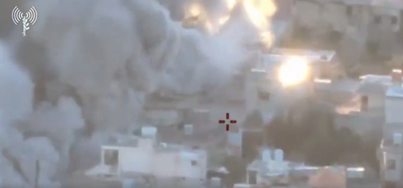 Israeli Army Publishes Video of Airstrike on Blida in Southern Lebanon