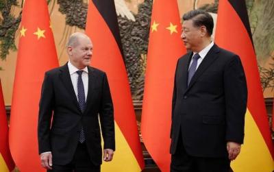 Chinese President Hosts German Chancellor in Beijing