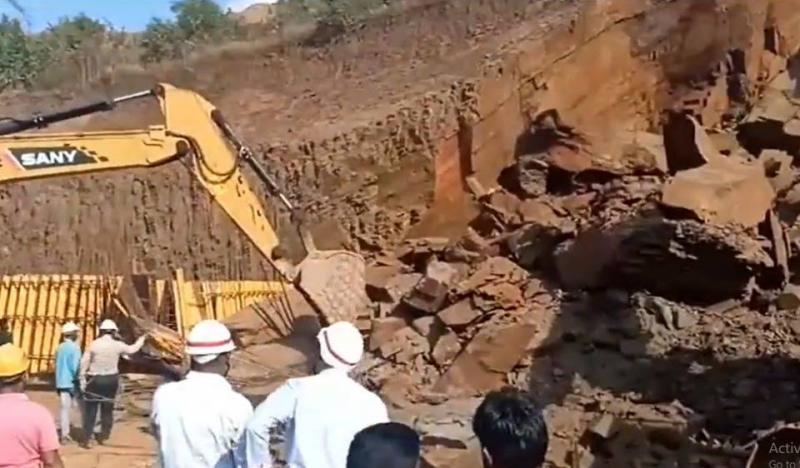 Video - Four People Killed After Landslide at Mine in India