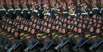 Military Parade in North Korea Commemorating the 70th Anniversary of the War's End