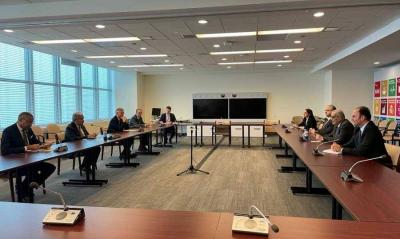 Bou Habib Meets Guterres and Lacroix at the Conclusion of His Visit to New York