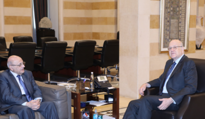 Mikati Discussed Joint Files Between Lebanon and Syria with Nasri Khouri
