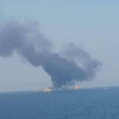 Video - Fire on an Offshore Oil Platform in Mexico