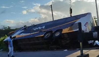 Title: At Least 9 Dead in Bus Flip in Brazil