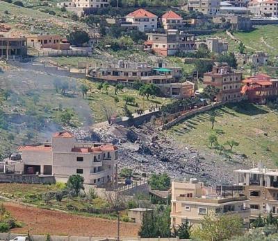 Israeli Airstrike on a Building in Nabi Sheet - Baalbek (Video)