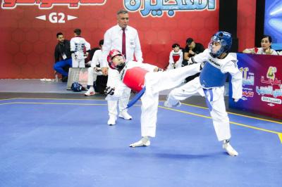 Strong Competitions at the Conclusion of the Arab Taekwondo Cup
