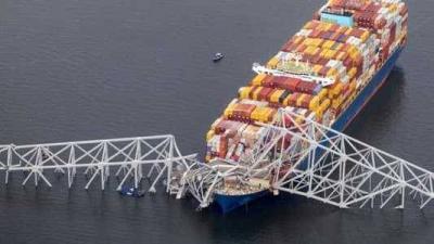 First Cargo Ship Passes After Bridge Collapse in Baltimore, USA