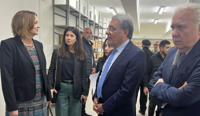 Inspection Tour by the American Ambassador at the Palace of Justice