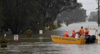Rescue of More Than 150 People from Floods in Australia