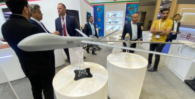 The "Gaza" Fighter at the Doha International Maritime Defense Exhibition "DIMDEX"