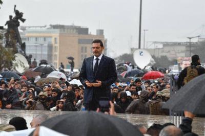 Title: Hariri in Downtown Beirut: "We are Together, I Am with You, and Everything Comes in Its Time"... Video