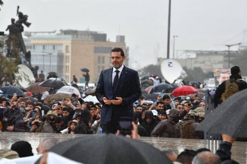 Title: Hariri in Downtown Beirut: 