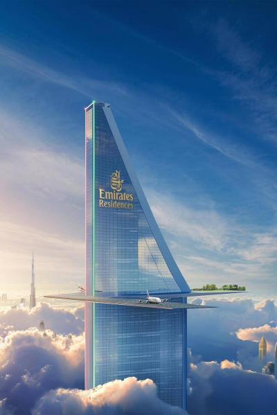 Dubai to a New Level of Luxury: Airplane Runway on a Tower
