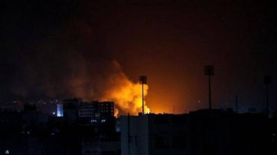 U.S.-British Airstrikes Target Locations in Sana'a (Video)