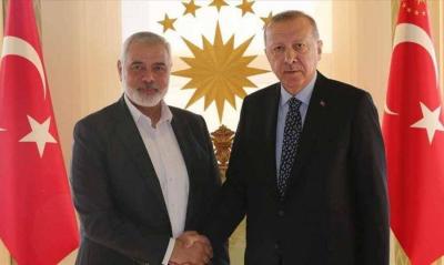 Ismail Haniyeh Holds Talks in Turkey