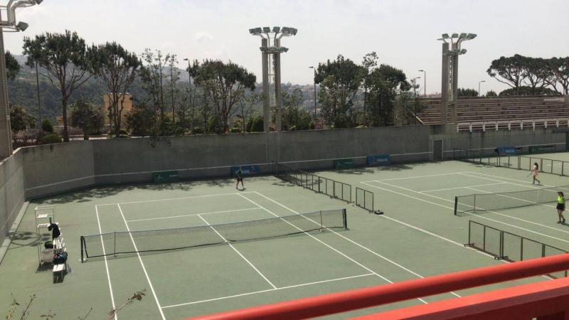Draw for the First International Tennis Tournament