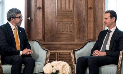 UAE Foreign Minister Meets Assad