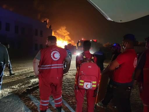 # Huge Fire Gets Out of Control in Libya, Approaching Gas Lines