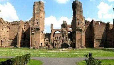 The Launch of a "Water Mirror" at the Ancient Caracalla Baths in Rome