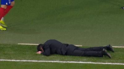 Video - Atletico Madrid Coach Breaks Down in Tears