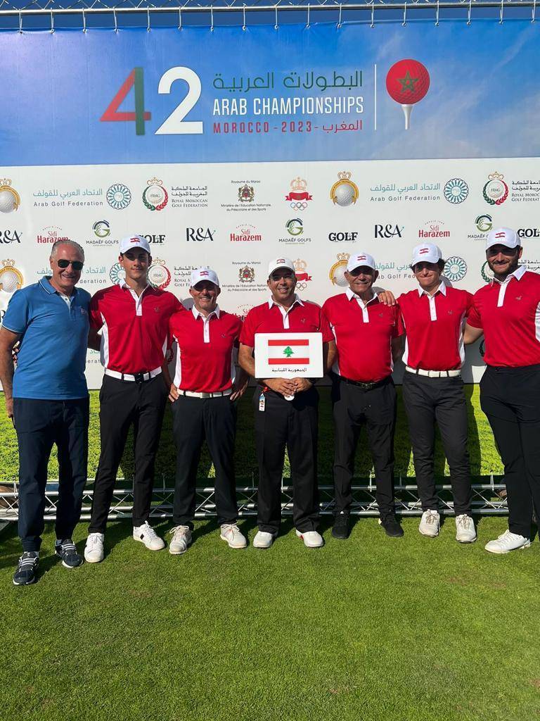 Lebanon's Delegation in Golf Competes in the Arab Championship