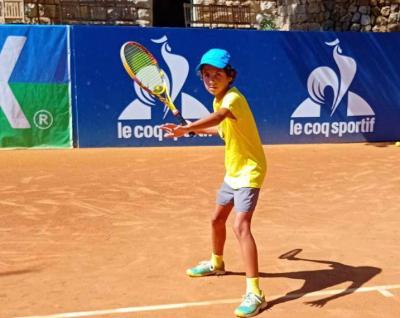 Luka Abu Shakra Champion in the 10 and Under Category at the "Lebanon Cup" Tennis Tournament