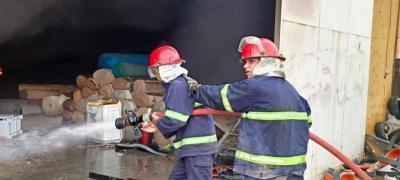 Iraq: Fire Extinguished in Commercial Warehouses North of Baghdad