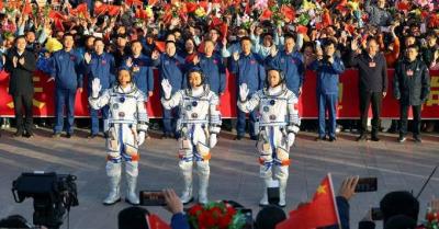 Video: China Sends "Youngest Crew" to Space