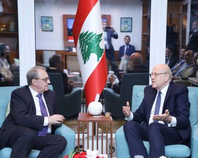 Mikati After Meeting Bogdanov: Lebanon Highly Appreciates Russia's Ongoing Support