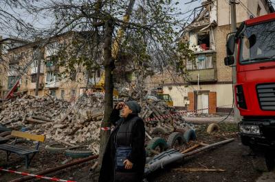 Damage to Food Warehouses in Russian Attack in Western Ukraine