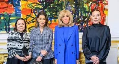 Reception of the Sisters of the King of Morocco at the Élysée Palace