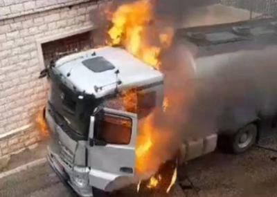 Fire Erupts in Diesel Transport Tanker