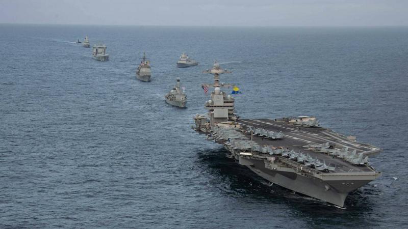 USS Gerald Ford Aircraft Carrier Departs Eastern Mediterranean