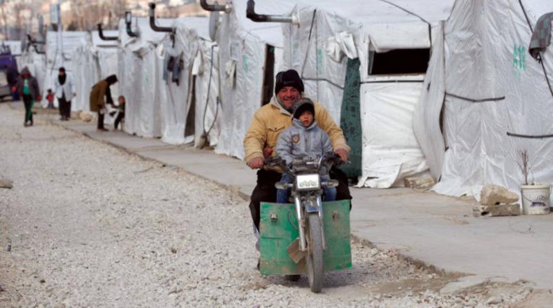 Signages in the Area Demand the Return of Syrian Refugees