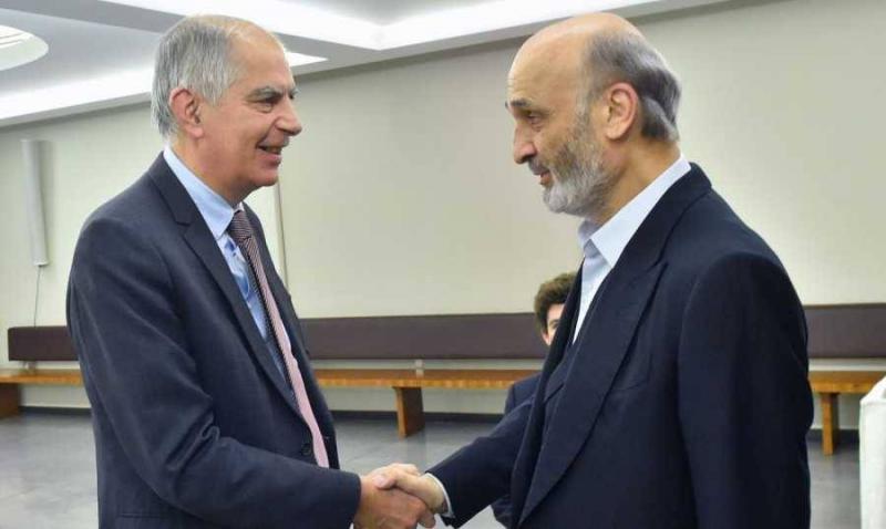 Geagea Discusses Presidential File with Magro: Solution Lies in Consecutive Electoral Sessions
