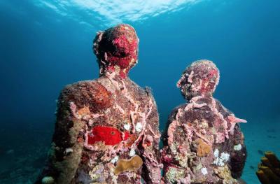 Ghostly Figures Appear in the Waters of the Caribbean