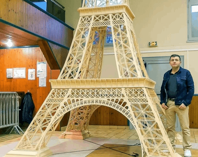 Guinness Rejects Frenchman’s Model of Eiffel Tower Made from Matches After 8 Years